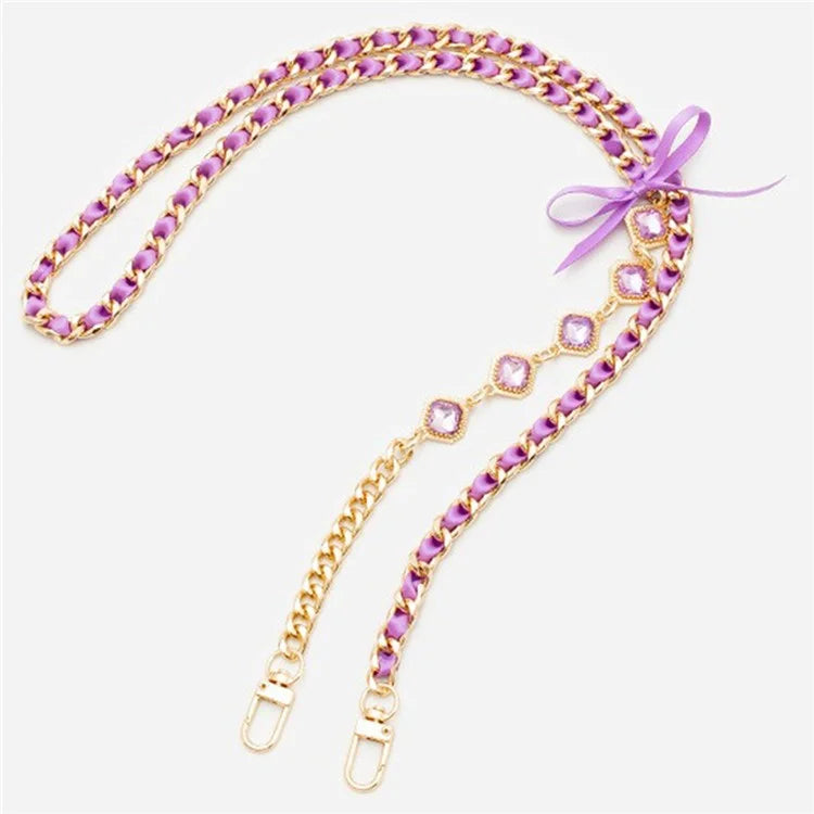 Crossbody Phone Lanyard Metal Phone Charm Cell Phone Chain Strap, Total Length: 120cm