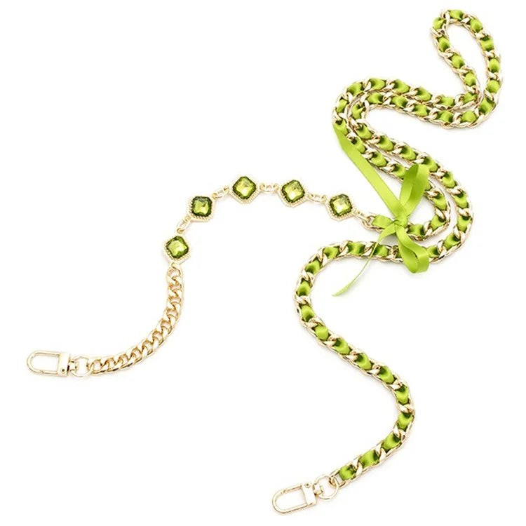 Crossbody Phone Lanyard Metal Phone Charm Cell Phone Chain Strap, Total Length: 120cm