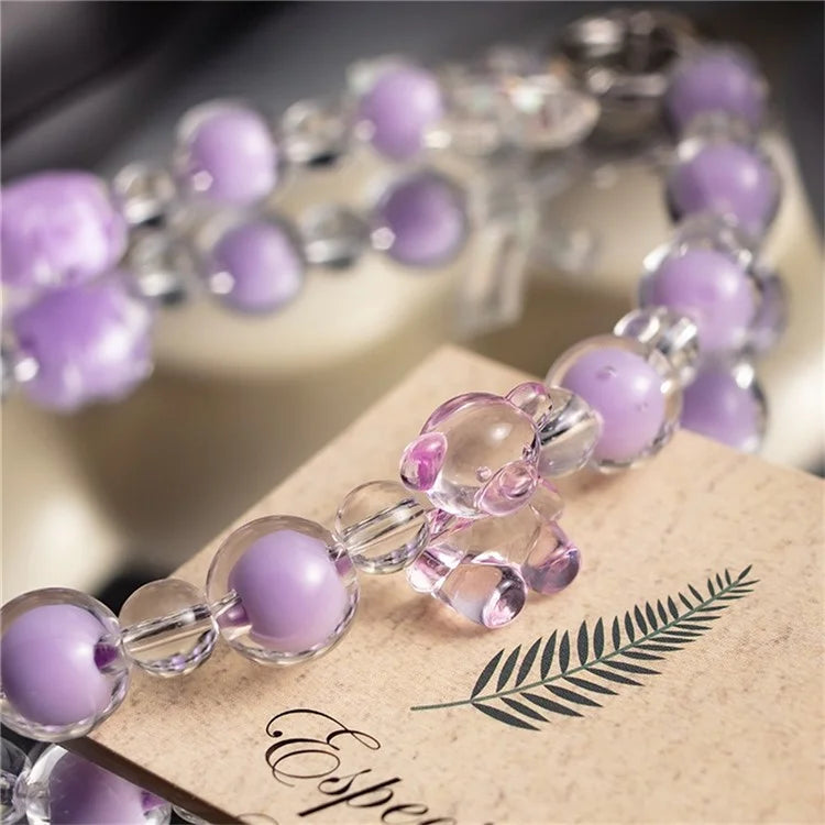 Beaded Phone Bracelet Strap Crystal Beaded Phone Charm Hand Wrist Lanyard, Total Length: 30cm