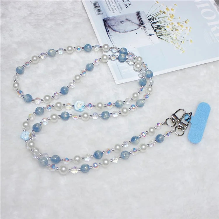 120cm KT Beads Phone Strap Crossbody Chain Phone Lanyard