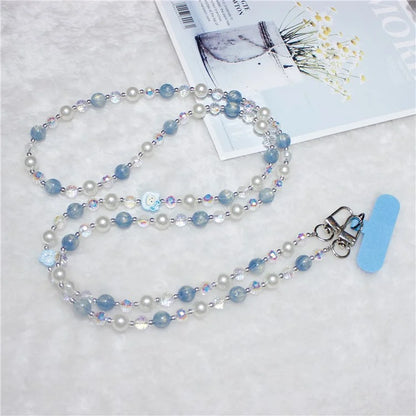 120cm KT Beads Phone Strap Crossbody Chain Phone Lanyard