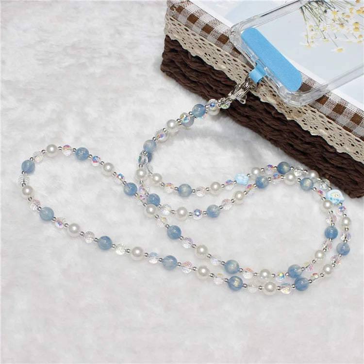 120cm KT Beads Phone Strap Crossbody Chain Phone Lanyard
