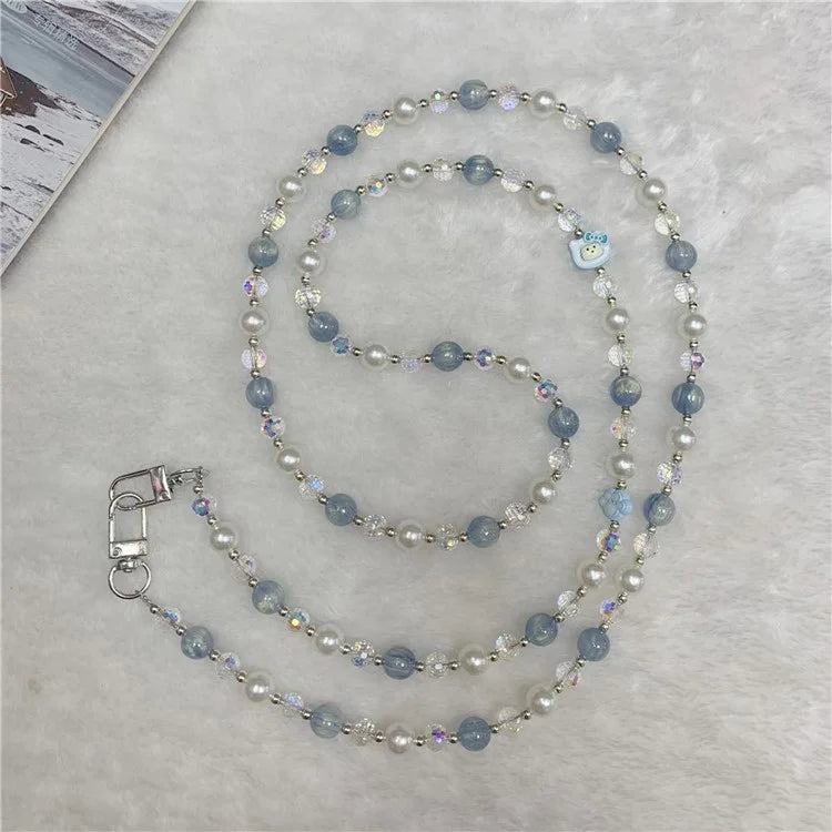 120cm KT Beads Phone Strap Crossbody Chain Phone Lanyard
