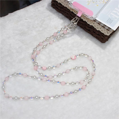 120cm KT Beads Phone Strap Crossbody Chain Phone Lanyard