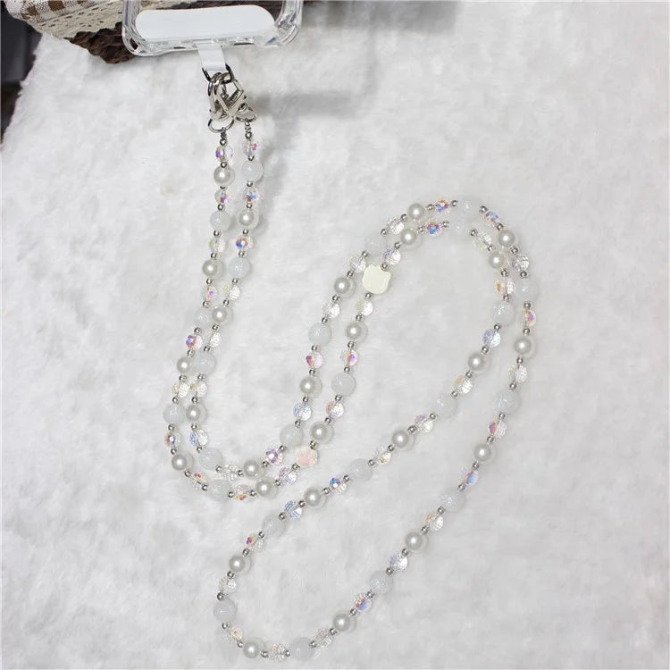 120cm KT Beads Phone Strap Crossbody Chain Phone Lanyard