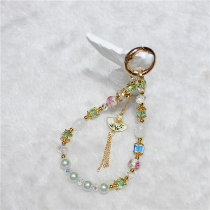 Cell Phone Lanyard 26cm Auspicious Bead Phone Chain Wrist Strap