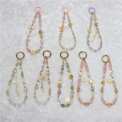 Cell Phone Lanyard 26cm Auspicious Bead Phone Chain Wrist Strap
