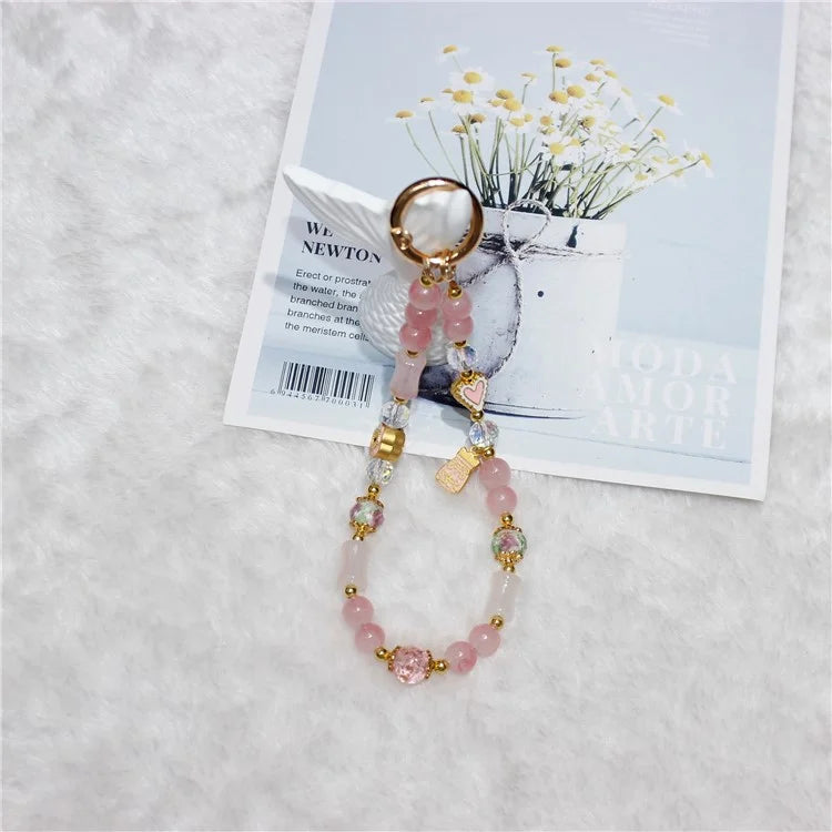 Cell Phone Lanyard 26cm Auspicious Bead Phone Chain Wrist Strap