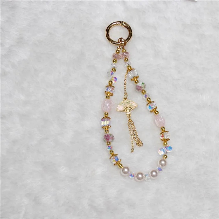 Cell Phone Lanyard 26cm Auspicious Bead Phone Chain Wrist Strap