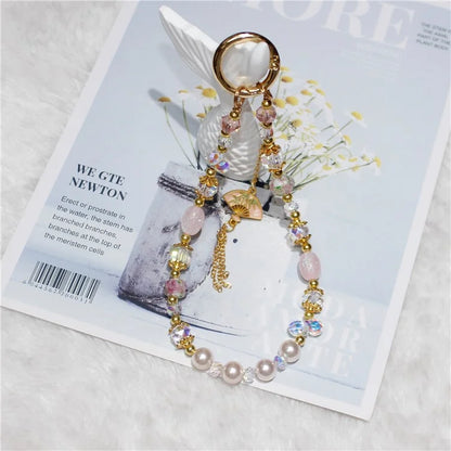 Cell Phone Lanyard 26cm Auspicious Bead Phone Chain Wrist Strap