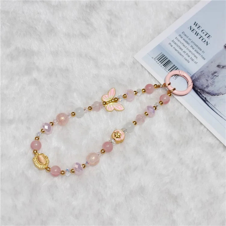 Cell Phone Lanyard 26cm Auspicious Bead Phone Chain Wrist Strap