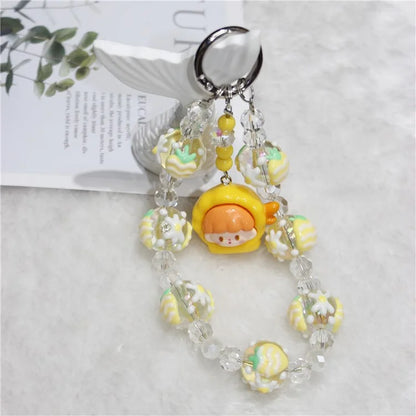 Doll Bead Phone Wrist Strap Short 26cm Chain Mobile Phone Lanyard