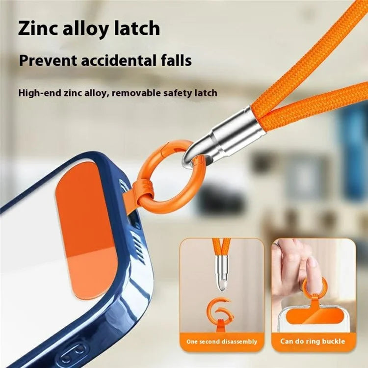 2Pcs 0.6mm Ultra Thin Phone Tether Tabs for Phone Case Metal Safety Patch