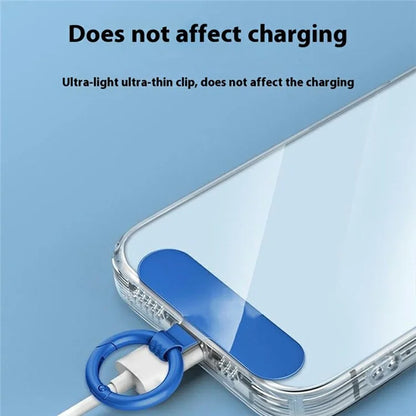 2Pcs 0.6mm Ultra Thin Phone Tether Tabs for Phone Case Metal Safety Patch