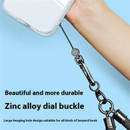 10Pcs / Pack Dial Decor Small Lanyard for Phone Case DIY Anti-Lost Rotating Strap Cell Phone Accessory
