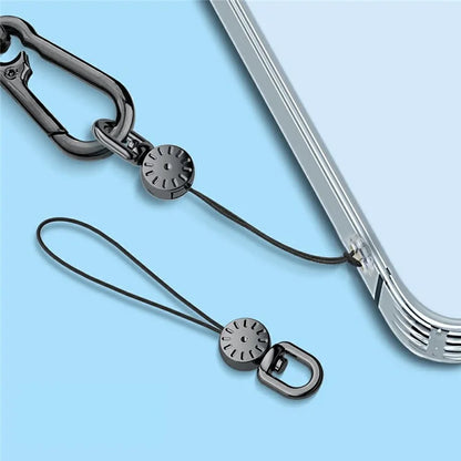 10Pcs / Pack Dial Decor Small Lanyard for Phone Case DIY Anti-Lost Rotating Strap Cell Phone Accessory