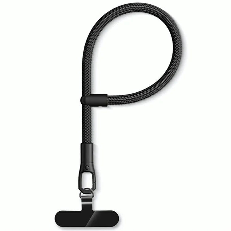 7mm Adjustable Wrist Strap Polyester Phone Lanyard with Tether Tab