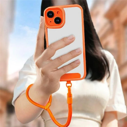 7mm Adjustable Wrist Strap Polyester Phone Lanyard with Tether Tab