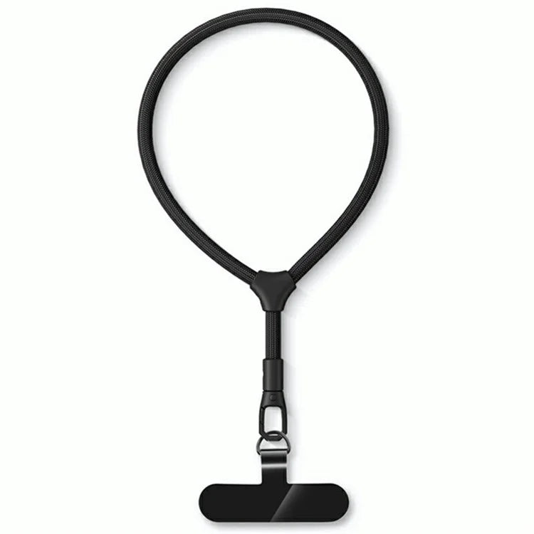 7mm Adjustable Ring Wrist Strap Polyester Phone Lanyard with Tether Tab