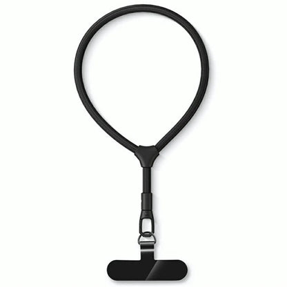 7mm Adjustable Ring Wrist Strap Polyester Phone Lanyard with Tether Tab