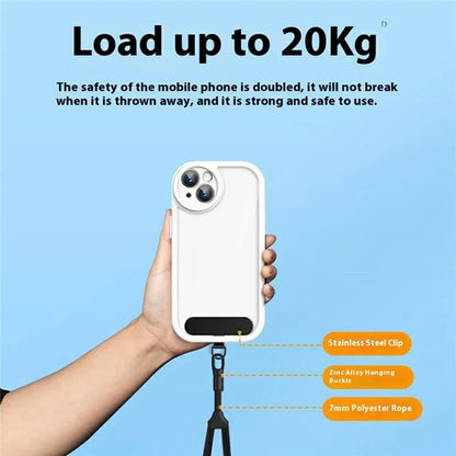 7mm Adjustable Ring Wrist Strap Polyester Phone Lanyard with Tether Tab