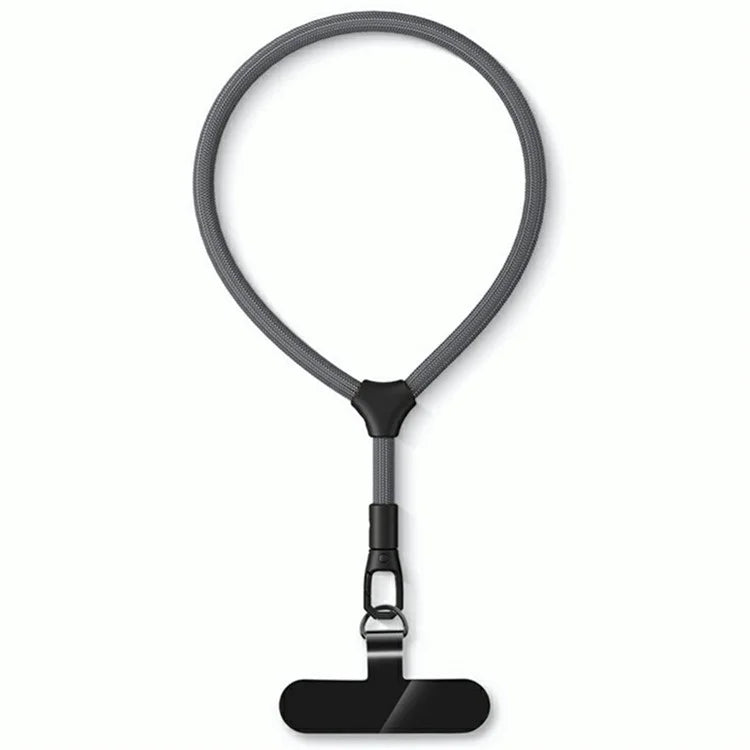 7mm Adjustable Ring Wrist Strap Polyester Phone Lanyard with Tether Tab