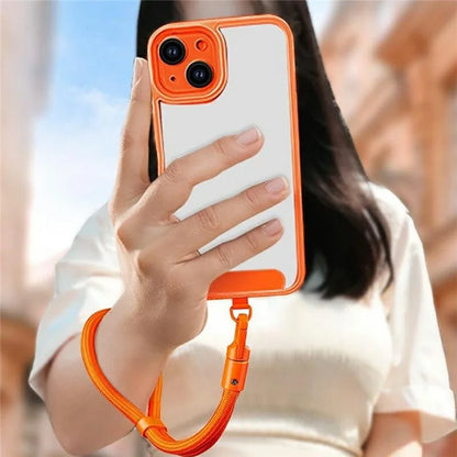 7mm Adjustable Wrist Strap Self-Locking Phone Lanyard with Tether Tab, 360-Degree Rotating Hook