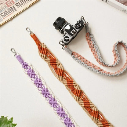 100cm Bohemian Style Hand-Woven Crossbody Strap for Phone, Camera Shoulder Strap Lanyard