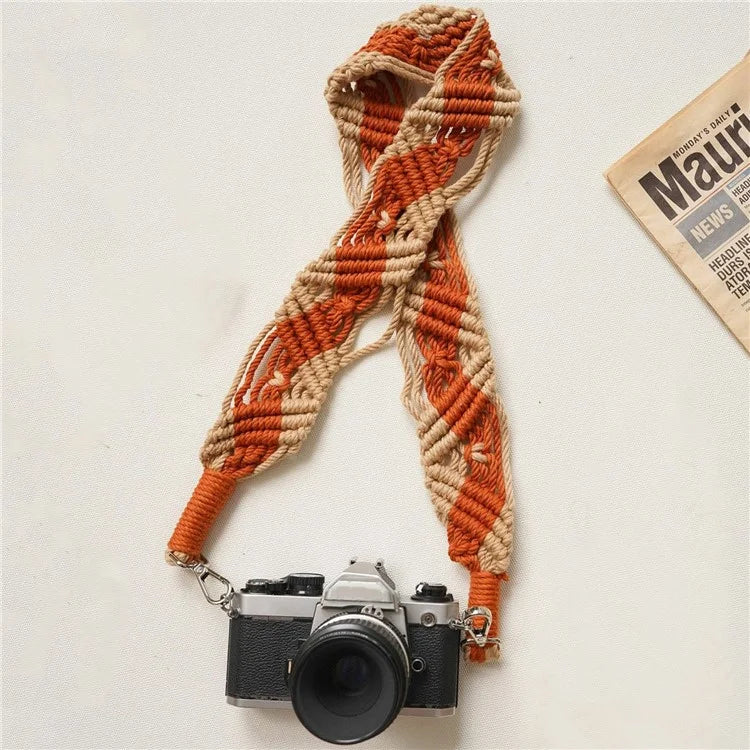 100cm Bohemian Style Hand-Woven Crossbody Strap for Phone, Camera Shoulder Strap Lanyard