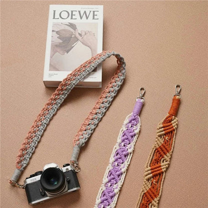 100cm Bohemian Style Hand-Woven Crossbody Strap for Phone, Camera Shoulder Strap Lanyard