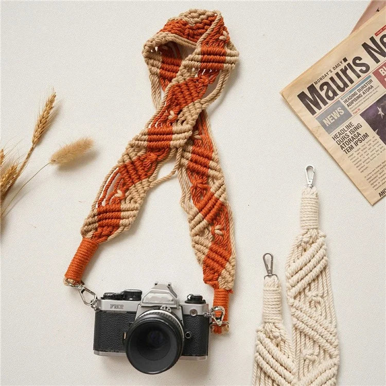 100cm Bohemian Style Hand-Woven Crossbody Strap for Phone, Camera Shoulder Strap Lanyard