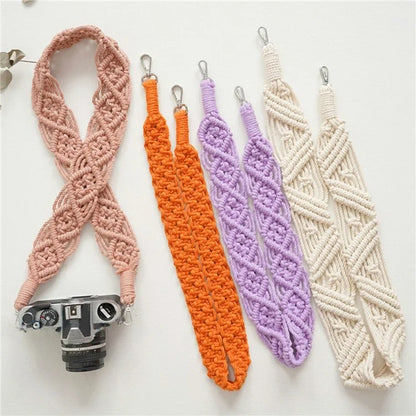100cm Bohemian Style Hand-Woven Crossbody Strap for Phone, Camera Shoulder Strap Lanyard