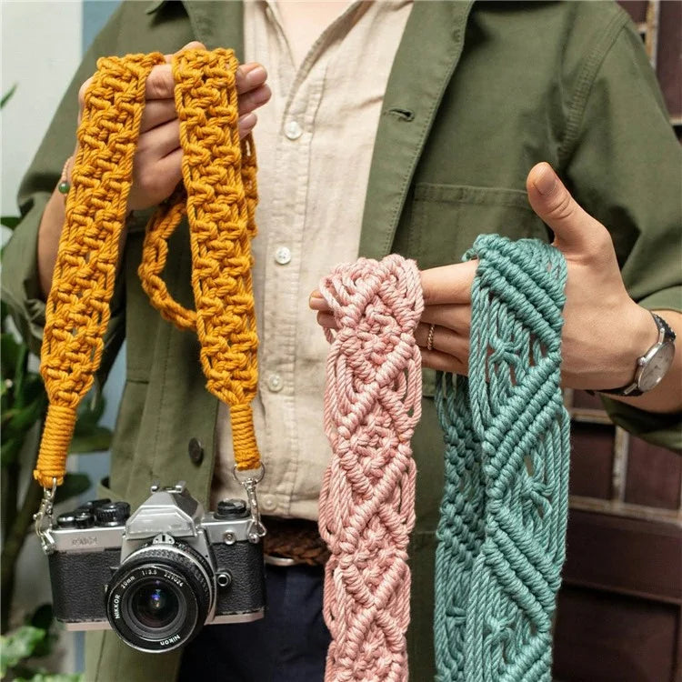 100cm Bohemian Style Hand-Woven Crossbody Strap for Phone, Camera Shoulder Strap Lanyard