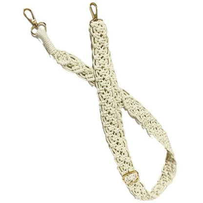 Bohemian Style Hand-Woven Crossbody Lanyard for Cell Phone Camera, 80-130cm Adjustable Bag Strap