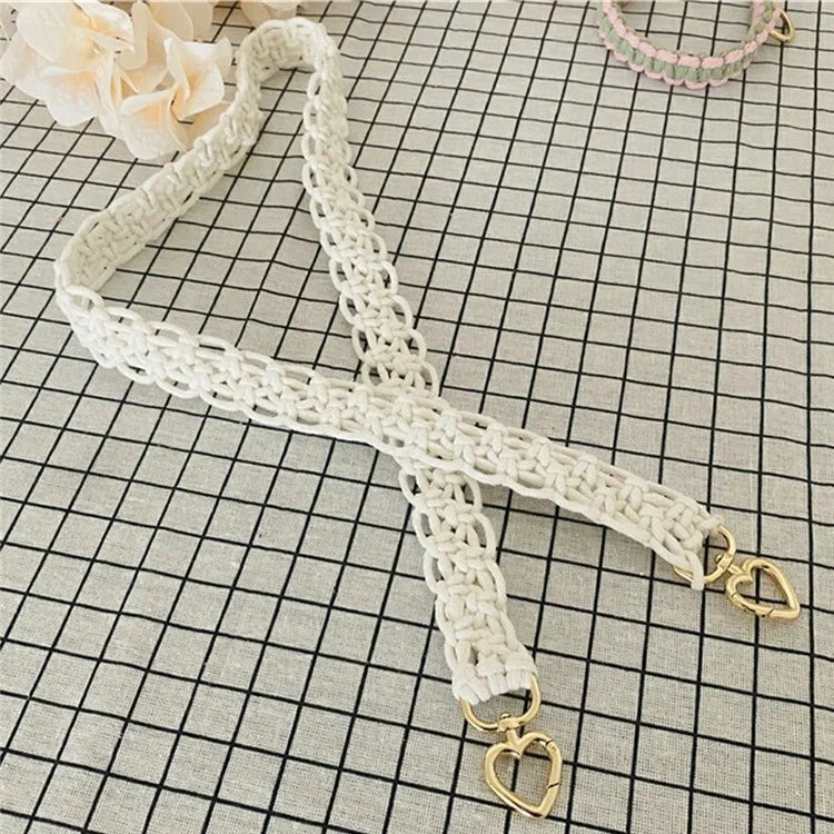 Bohemian Style Hand-Woven Crossbody Lanyard for Cell Phone Camera, 80-130cm Adjustable Bag Strap