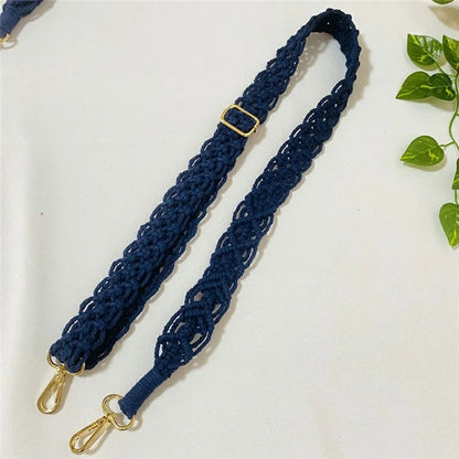 Bohemian Style Hand-Woven Crossbody Lanyard for Cell Phone Camera, 80-130cm Adjustable Bag Strap