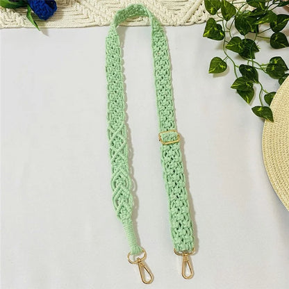 Bohemian Style Hand-Woven Crossbody Lanyard for Cell Phone Camera, 80-130cm Adjustable Bag Strap