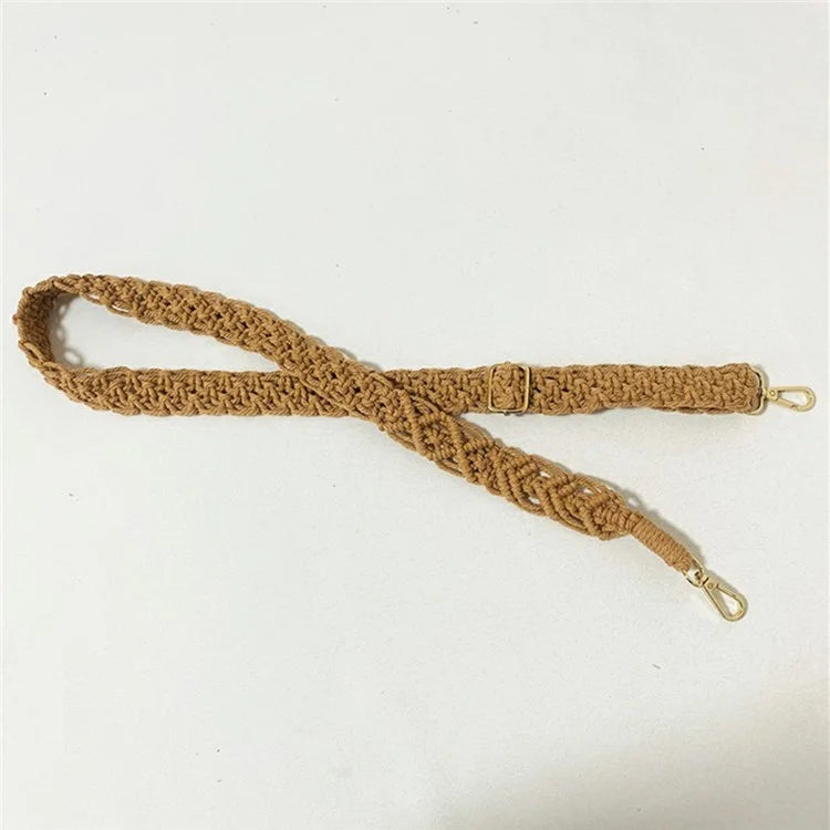 Bohemian Style Hand-Woven Crossbody Lanyard for Cell Phone Camera, 80-130cm Adjustable Bag Strap