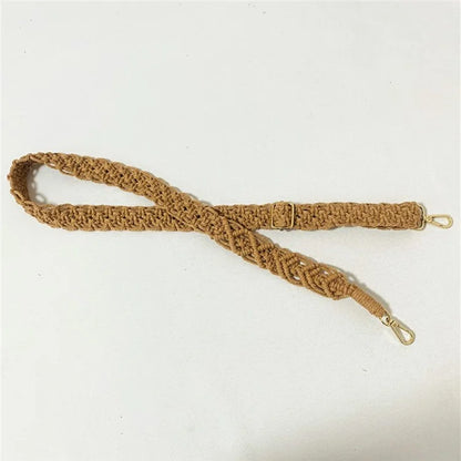 Bohemian Style Hand-Woven Crossbody Lanyard for Cell Phone Camera, 80-130cm Adjustable Bag Strap