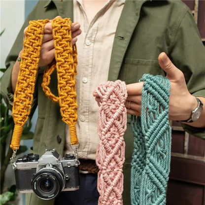 130cm Bohemian Style Hand-Woven Crossbody Strap for Phone, Camera, Bag Replacement Strap