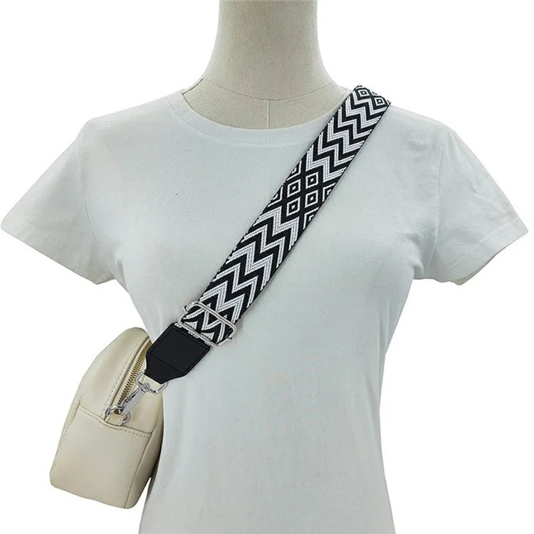 3.8cm Width Adjustable Replacement Shoulder Strap for Phone, Bag, Camera, Crossbody Strap with Silver Buckle