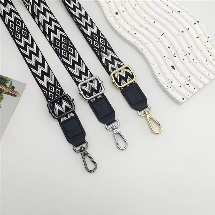 3.8cm Width Adjustable Replacement Shoulder Strap for Phone, Bag, Camera, Crossbody Strap with Silver Buckle