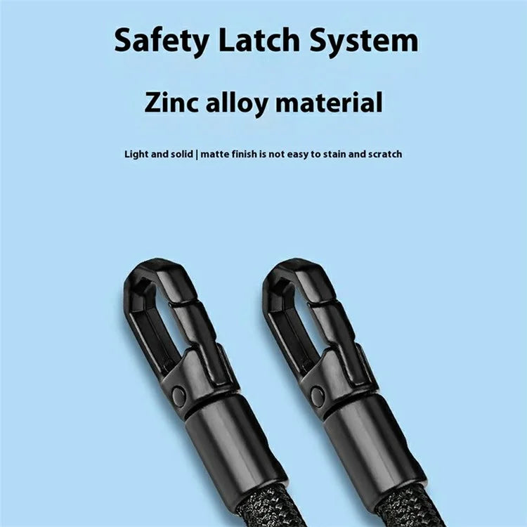 90mm Neck Strap with Tether Tab, Anti-Loss Drop Protection Double Buckle Cell Phone Long Lanyard
