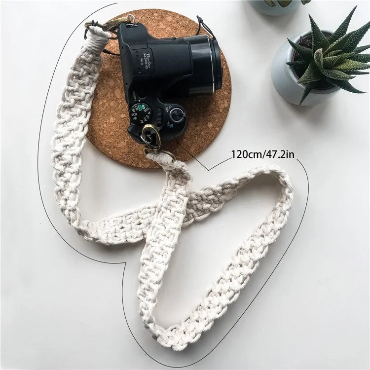 120cm Handwoven Camera Strap Bohemian Style Bag Shoulder Strap Crossbody Lanyard