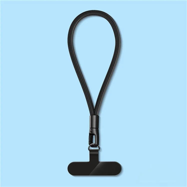 6mm Polyester Wrist Strap for Mobile Phone Lanyard with Tether Tab, Rotating Buckle