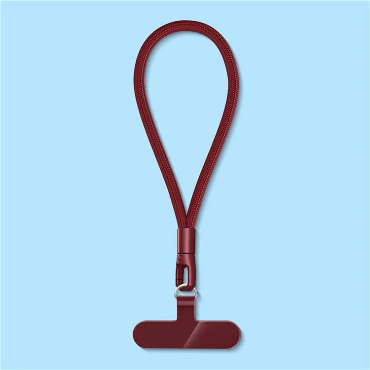 6mm Polyester Wrist Strap for Mobile Phone Lanyard with Tether Tab, Rotating Buckle