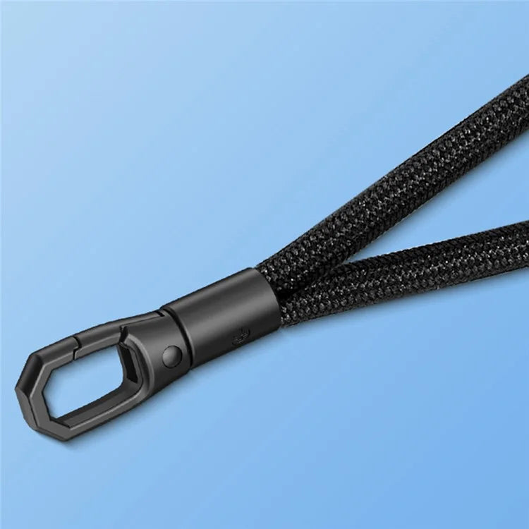 6mm Polyester Wrist Strap for Mobile Phone Lanyard with Tether Tab, Rotating Buckle