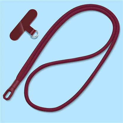 6mm Anti-Lost Phone Lanyard with Tether Tab, Rotating Buckle Cell Phone Neck Strap