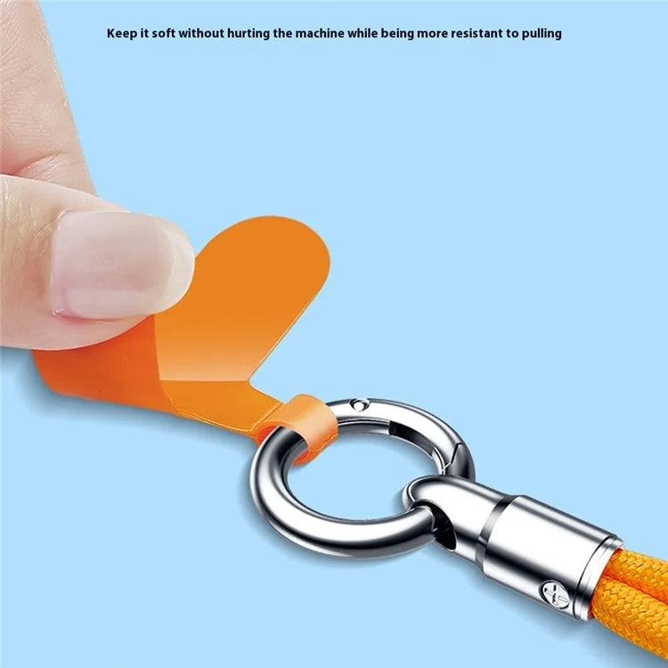 6mm Bullet-Shaped Phone Lanyard with Tether Tab, Detachable Buckle Cell Phone Wrist Strap