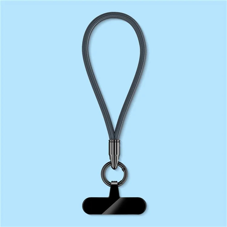 6mm Bullet-Shaped Phone Lanyard with Tether Tab, Detachable Buckle Cell Phone Wrist Strap